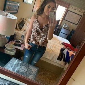 Cheetah tank top
